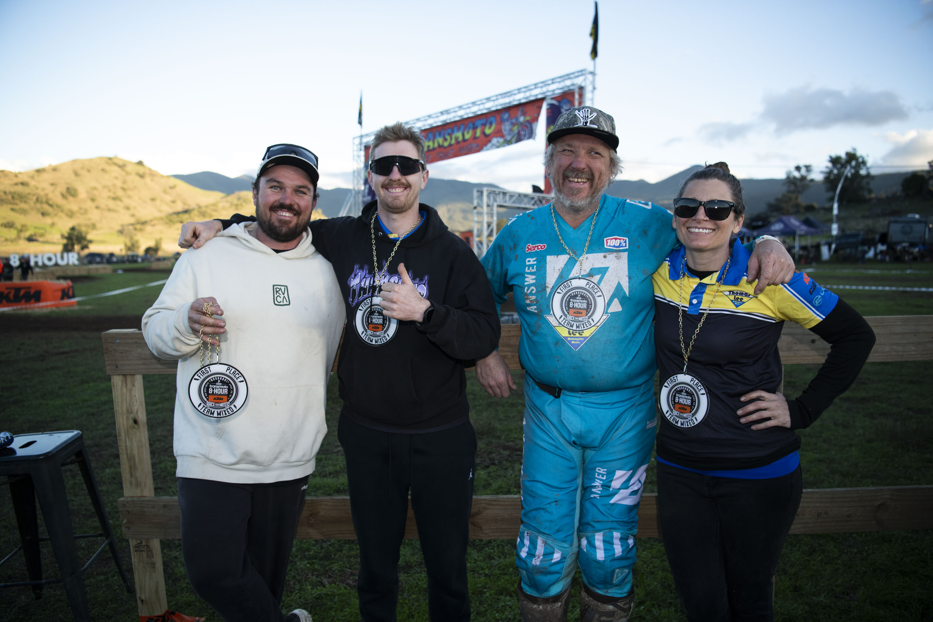 mixed podium