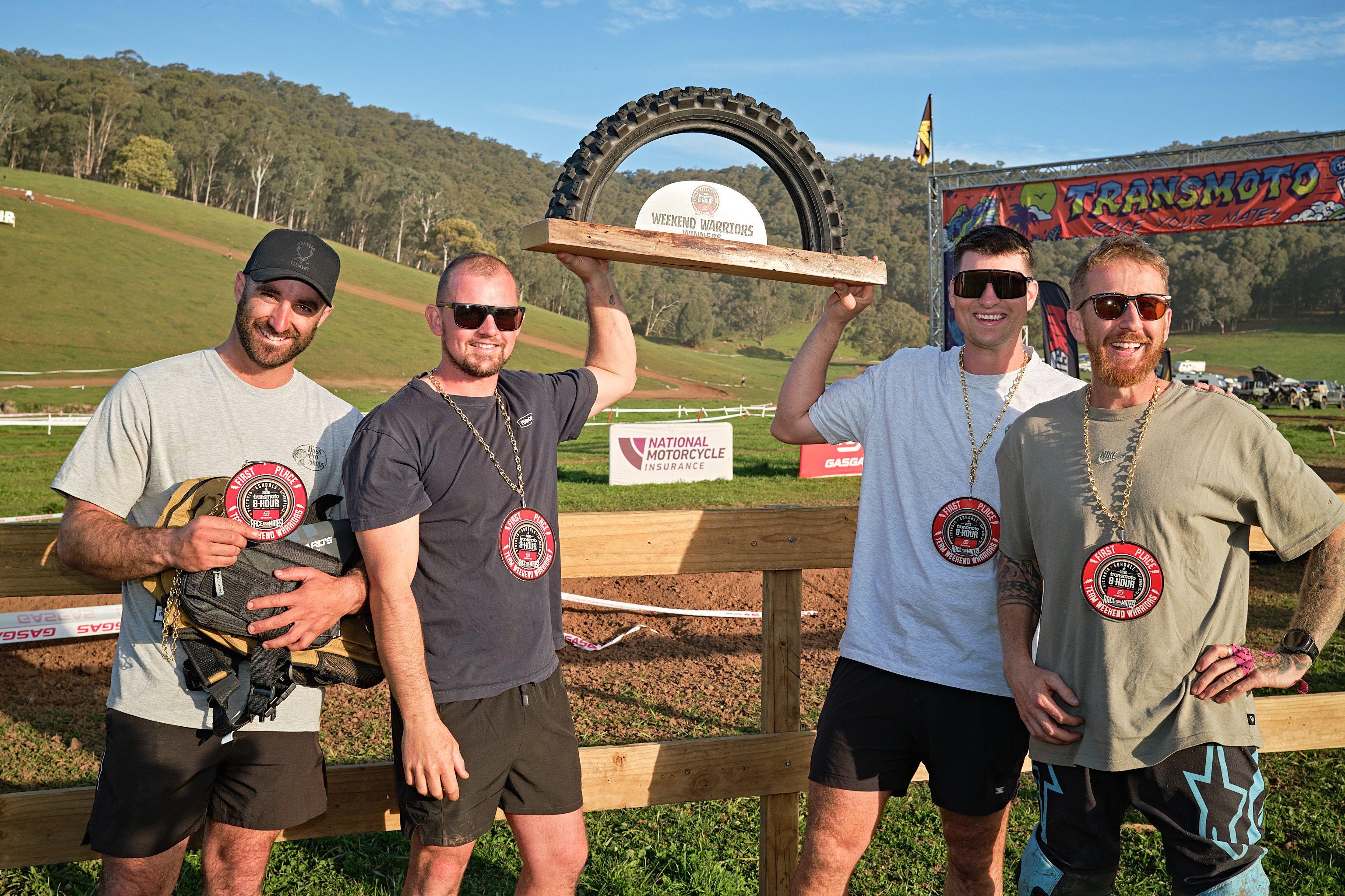 weekend warriors podium